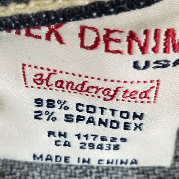 MEK Denim Buckle Oldham Bootcut Whiskering Distressed Jean's 25/34 - Picture 5 of 5